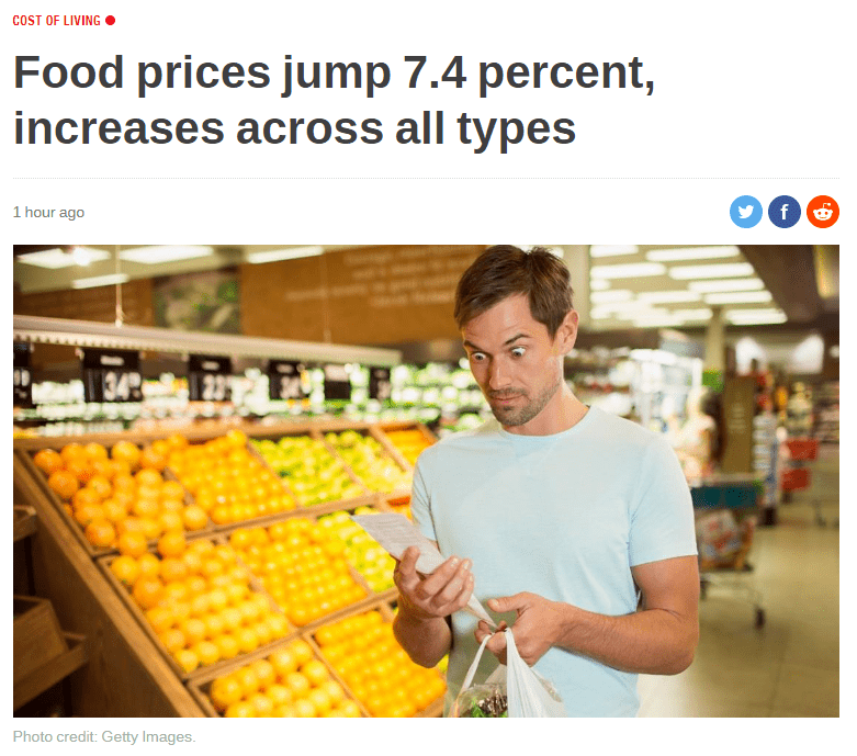 涨涨涨！新西兰食品价格跃升7.4%！